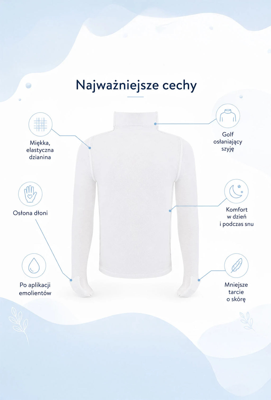 Golf z rękawiczkami Atopic Care