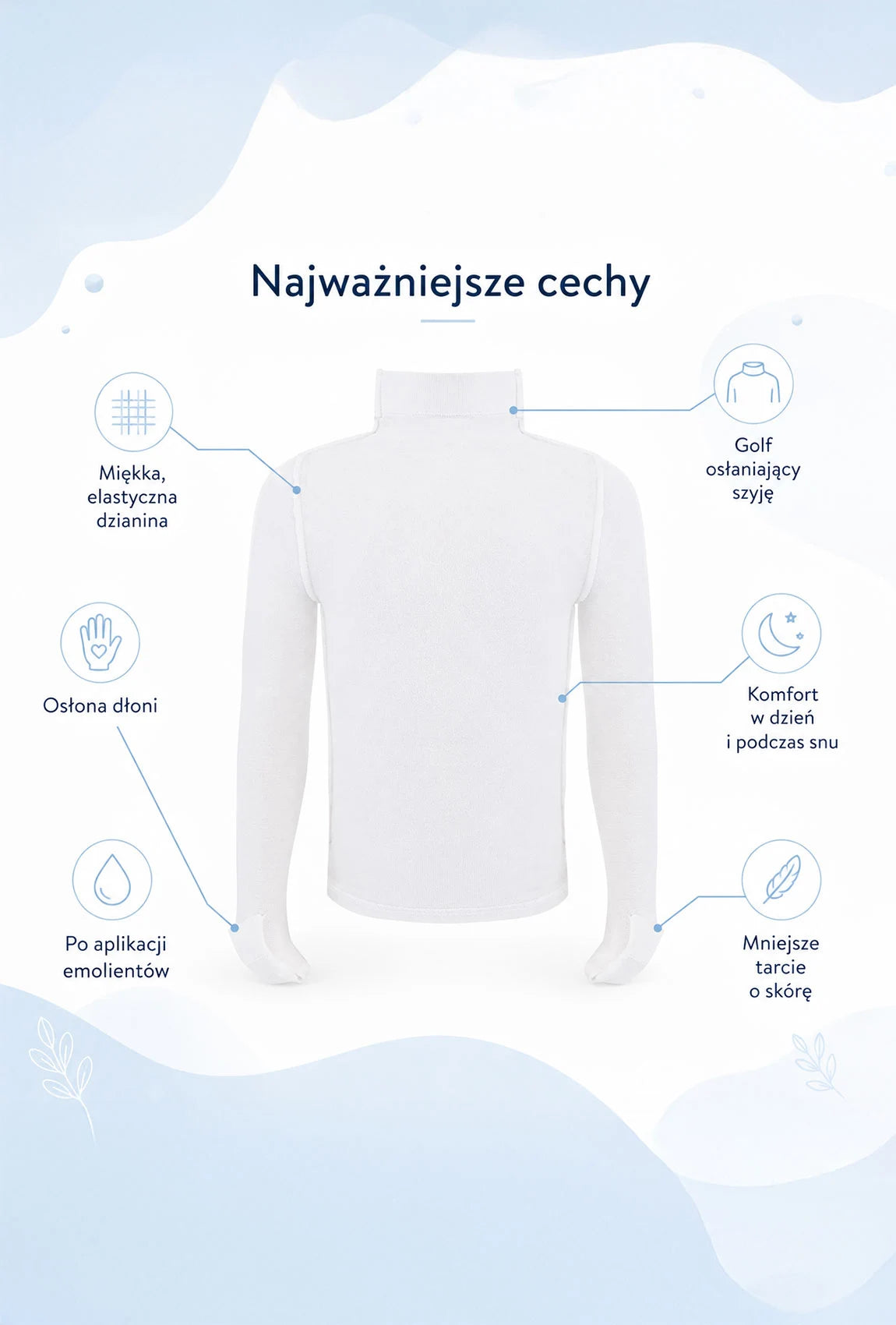 Golf z rękawiczkami Atopic Care