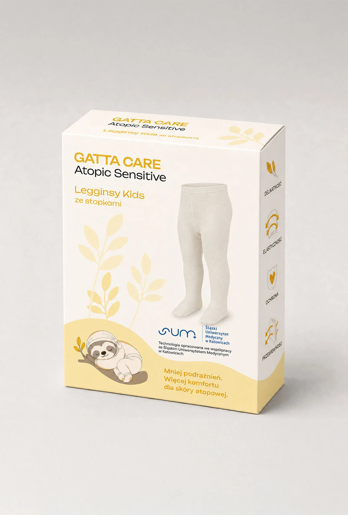 Legginsy dziecięce ze skarpetkami Atopic Care