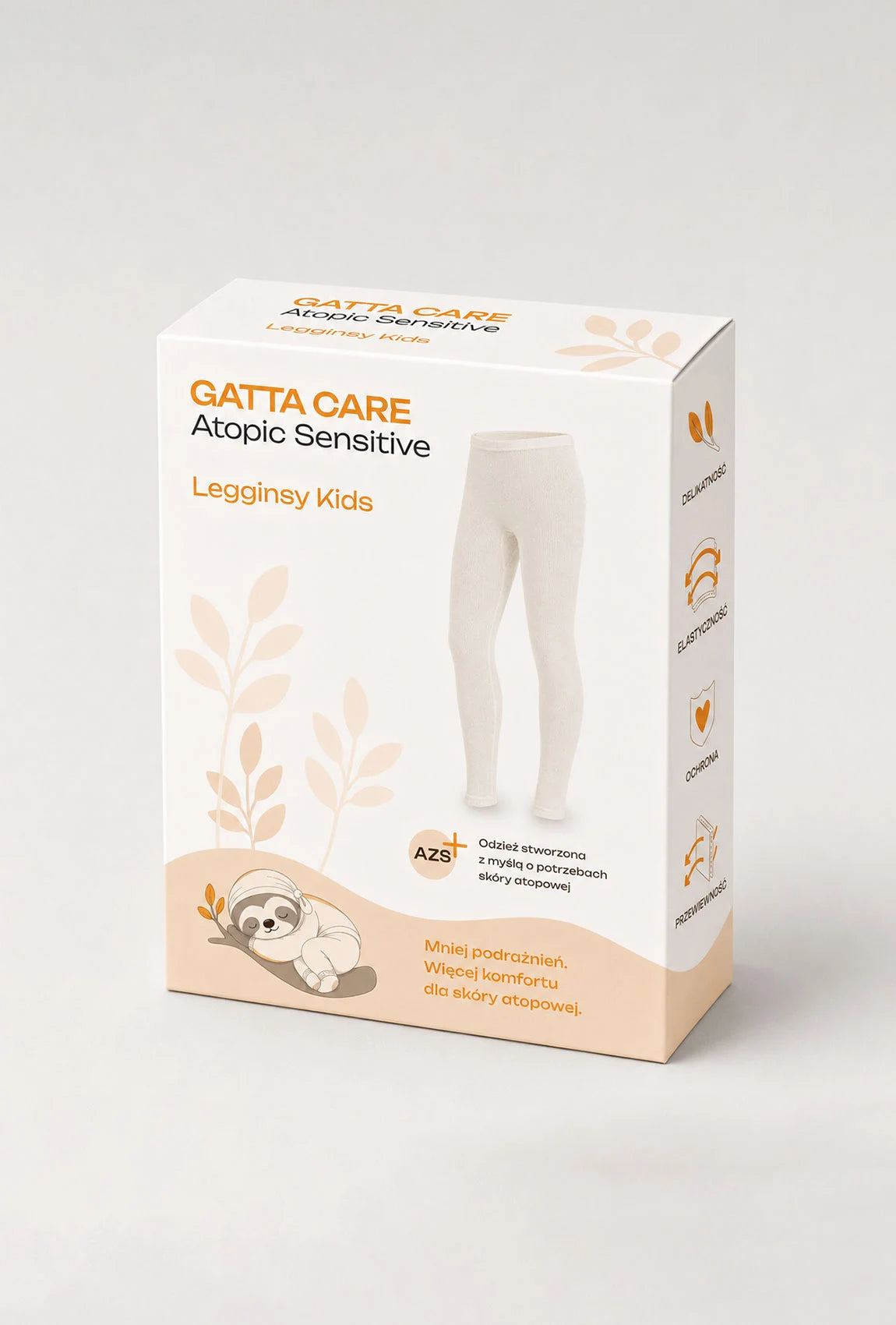 Legginsy bezszwowe dziecięce Atopic Care