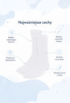 Bezszwowe skarpety dziecięce